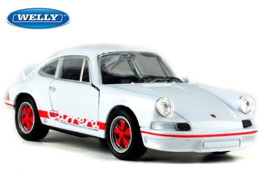 Welly Porsche Carrera RS Diecast Car Toy 1:36 Scale White