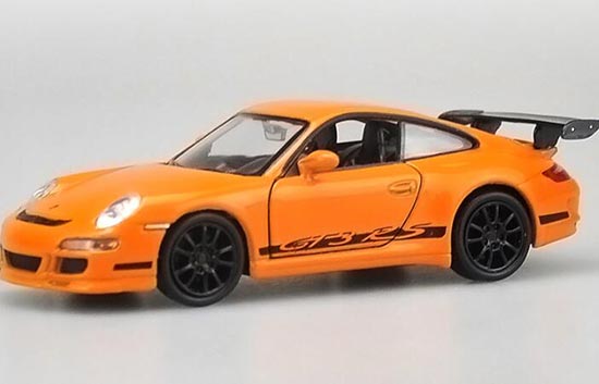 Welly Porsche 911 GT3 RS Diecast Car Toy 1:36 Scale Orange