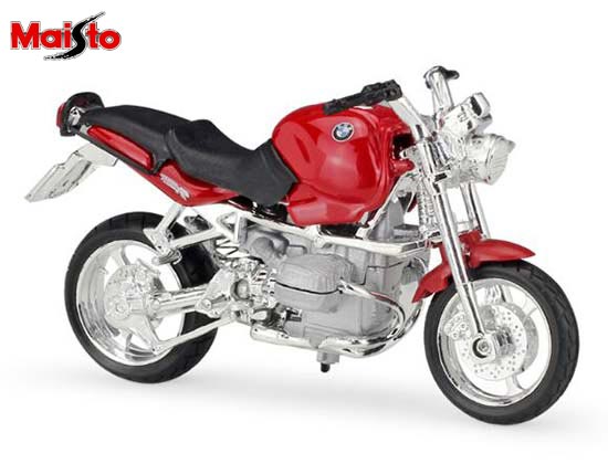 MaiSto BMW R1100R Diecast Motorcycle Model 1:18 Scale Red