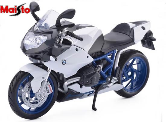 MaiSto BMW HP2 Sport Diecast Motorcycle Model 1:12 White