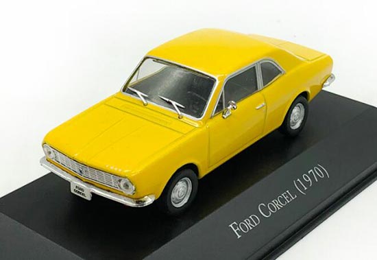 IXO Ford Corcel 1970 Diecast Car Model 1:43 Scale Yellow