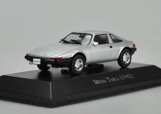 IXO Miura Targa 1982 Diecast Car Model 1:43 Scale Silver