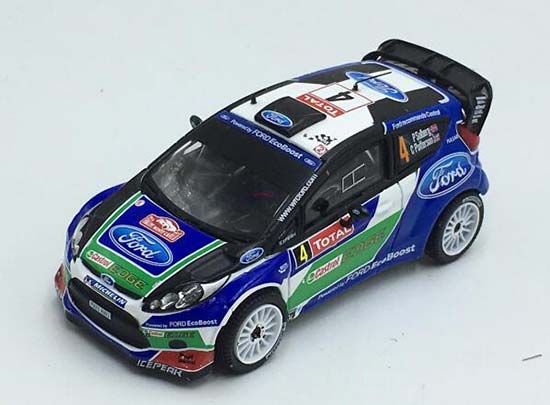 NO.4 IXO Ford Fiesta Diecast WRC Theme Car Model 1:43 Blue