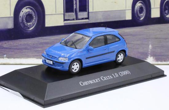 IXO Chevrolet Celta 2000 Diecast Car Model 1:43 Scale Blue