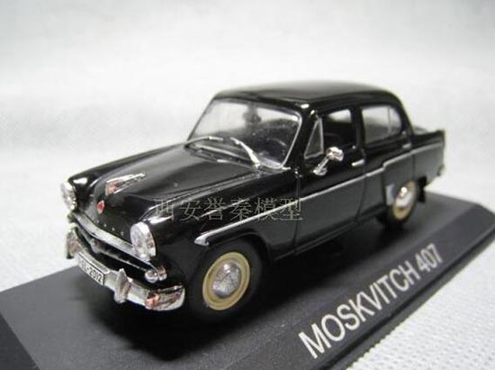 IXO MOSKVITCH 407 Diecast Car Model 1:43 Scale Black