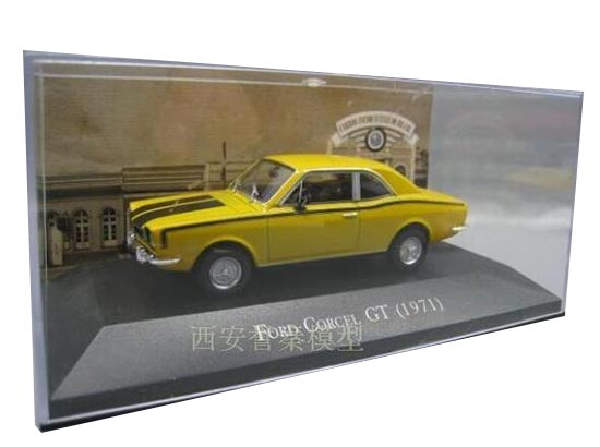 IXO 1:43 Scale Ford Corcel GT 1971 Diecast Models Cars Auto Collection Yellow