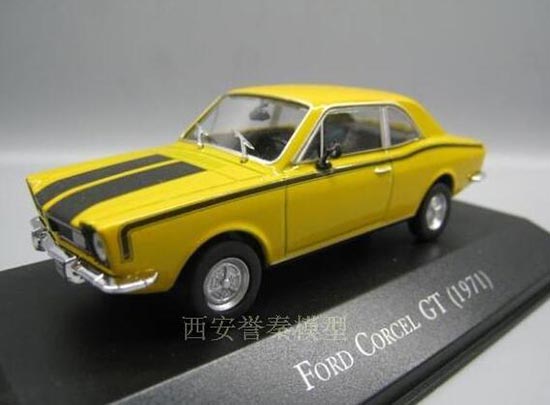 IXO 1:43 Scale Ford Corcel GT 1971 Diecast Models Cars Auto Collection Yellow