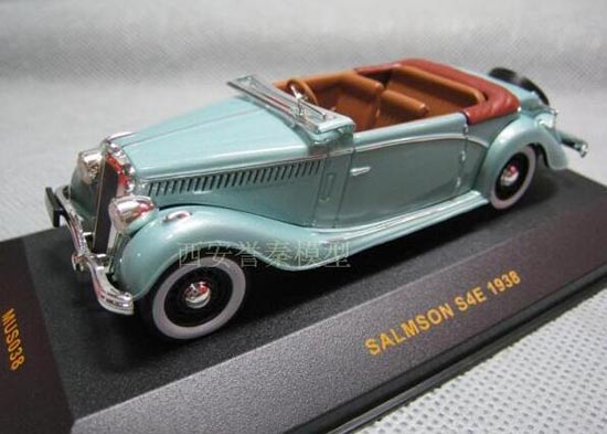 IXO Salmson S4E 1938 Diecast Car Model 1:43 Scale Blue