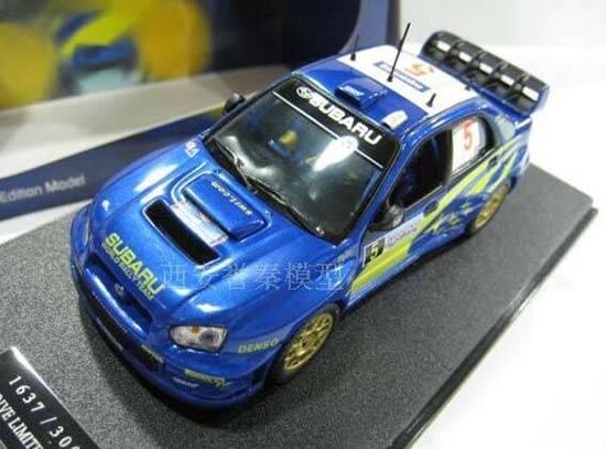 NO.5 IXO Subaru Impreza WRC 2005 Diecast Car Model 1:43 Blue