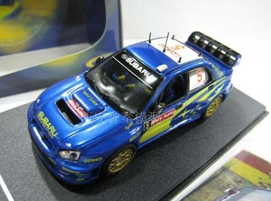 NO.5 IXO Subaru Impreza WRC 2005 Diecast Car Model 1:43 Blue
