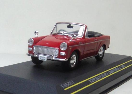 FIRST Toyota Publica Convertible 1964 Diecast Model 1:43 Red