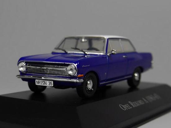 IXO Opel Rekord A 1963-65 Diecast Car Model 1:43 Blue