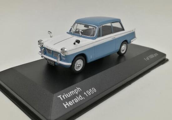 WhiteBox 1959 Triumph Herald Diecast Car Model 1:43 White-Blue