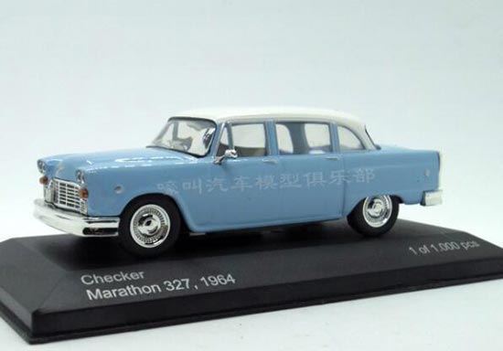 WhiteBox 1964 Checker Marathon 327 Diecast Car Model 1:43 Blue