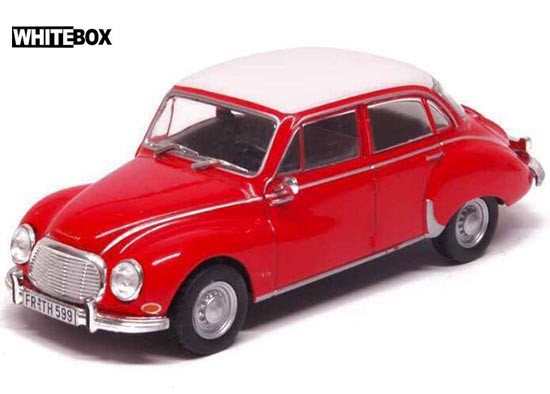 WhiteBox 1957 DKW F94 Diecast Car Model 1:43 Scale Red