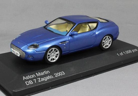 WhiteBox 2003 Aston Martin DB 7 Zagato Diecast Car Model Blue