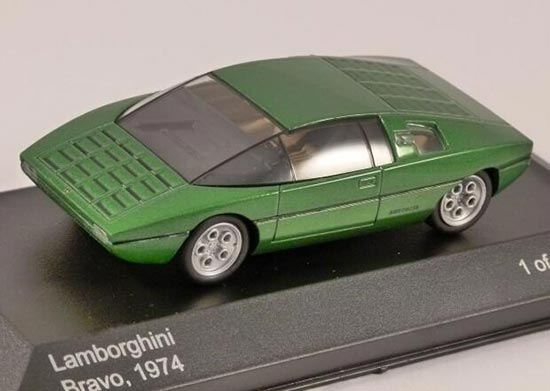 WhiteBox 1974 Lamborghini Bravo Diecast Car Model 1:43 Green