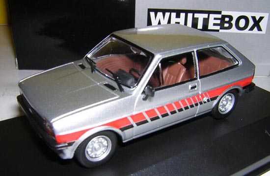 WhiteBox Ford Fiesta Diecast Car Model 1:43 Scale Silver