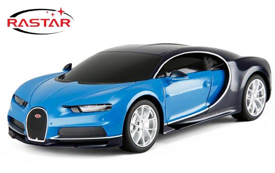 Rastar R/C Bugatti Chiron Car Toy 1:24 Scale Red / Blue