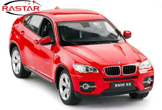 Rastar BMW X6 Diecast Car Model 1:24 Scale Red / White
