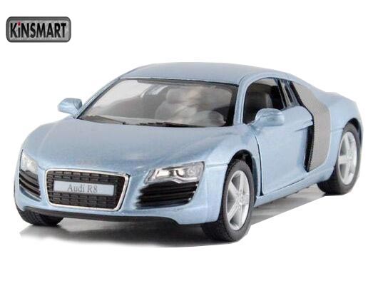 Kinsmart Audi R8 Diecast Car Toy 1:36 Red / Blue / Silver / Gray