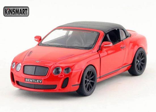 Kinsmart Bentley Continental GT Diecast Car Toy 1:38 Red /Orange