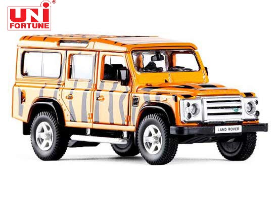 RMZ City Land Rover Defender Diecast SUV Toy 1:36 Orange / White