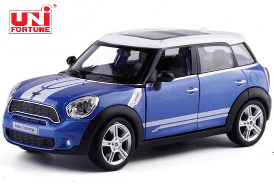 RMZ City Mini Cooper S Countryman Diecast Car Toy 1:36 Blue