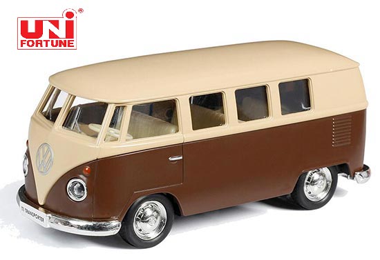 RMZ City Volkswagen T1 Bus Diecast Toy 1:36 Scale Brown