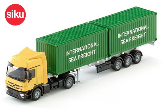 SIKU 3921 Mercedes Benz Truck With Containers Diecast Model 1:50