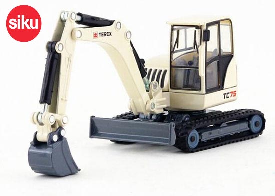 SIKU 3527 Terex TC75 Excavator Diecast Model 1:50 Creamy White