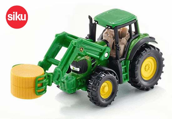 SIKU 1379 John Deere Tractor With Gripper Diecast Toy Green