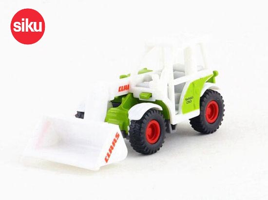 SIKU 1074 Claas Tractor With Loader Truck Diecast Toy White