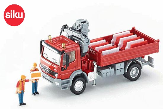 SIKU 3534 Mercedes Benz Atego Mobile Crane Diecast Toy Red