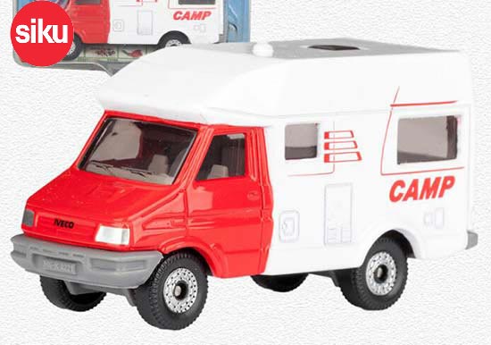 SIKU 1022 Iveco Camper Van Diecast Toy White-Red
