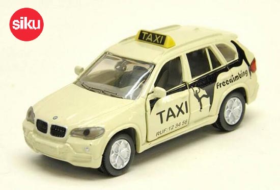 SIKU 1491 BMW X5 Diecast Taxi Car Toy Creamy White