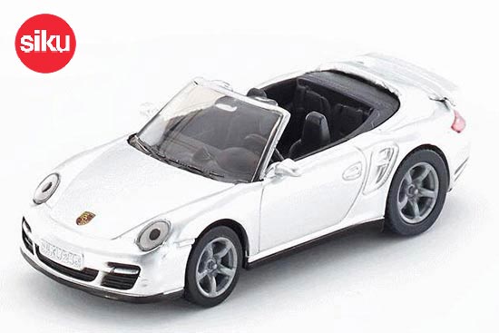 SIKU 1337 Porsche 911 Turbo Cabrio Diecast Car Toy Silver