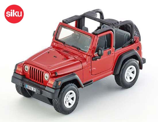 SIKU 4870 Jeep Wrangler Diecast Car Toy 1:32 Scale Red