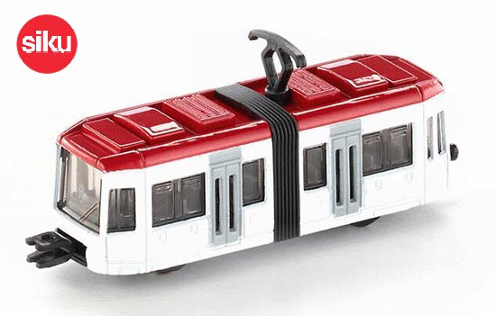 SIKU 1011 European Tramcar Diecast Toy White-Red