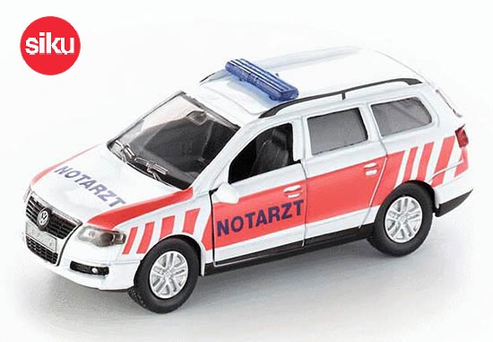 SIKU 1461 Volkswagen Emergency Car Diecast Toy White-Red