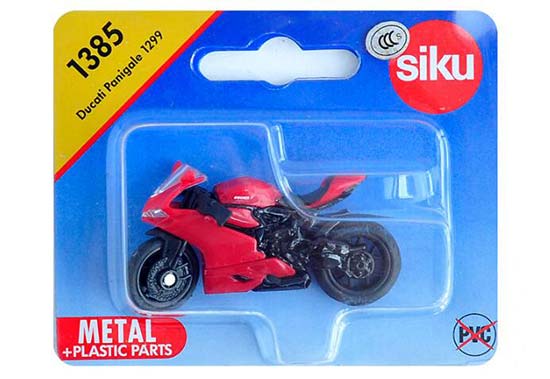 Siku 1385 Rojo Ducati Panigale 1299 Motocicleta Modelo a Escala Juguete Trabajo 