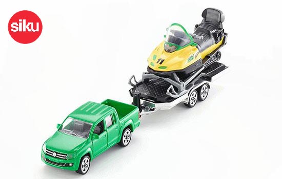 SIKU 2548 Volkswagen Pickup With Trailer Diecast Toy 1:55 Scale