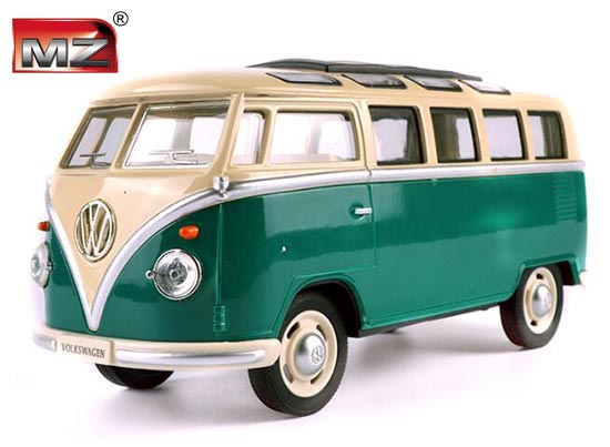 MZ Volkswagen T1 Bus Diecast Toy 1:24 Scale Red / Green