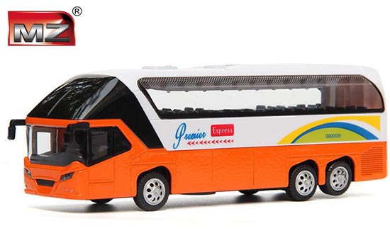 MZ Coach Bus Diecast Toy Red / Orange