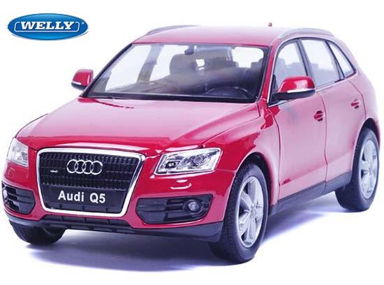 Welly Audi Q5 Diecast Car Model 1:24 Scale White / Black / Red