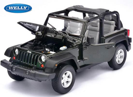 Welly Jeep Wrangler Rubicon Diecast Car Model 1:24 Scale
