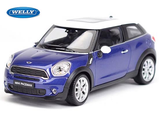 Welly Mini Cooper Paceman Diecast Car Model Brown / Red / Blue