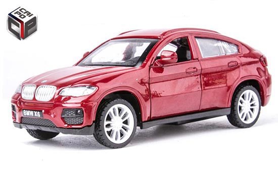 CaiPo BMW X6 Diecast Car Toy 1:43 Scale Red / White