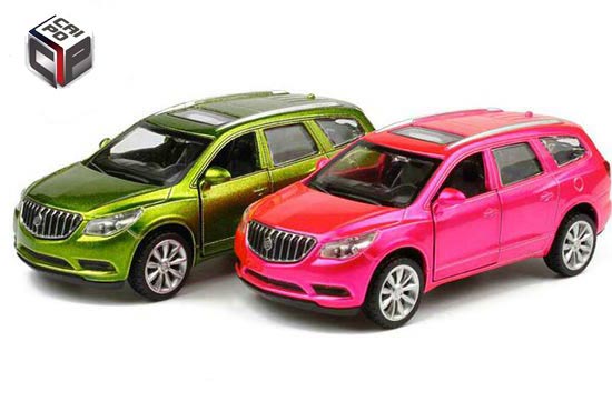 CaiPo Buick Enclave Diecast Car Toy 1:43 Scale Pink / Green