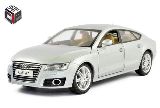 CaiPo Audi A7 Diecast Car Model 1:24 Scale Red / Silver